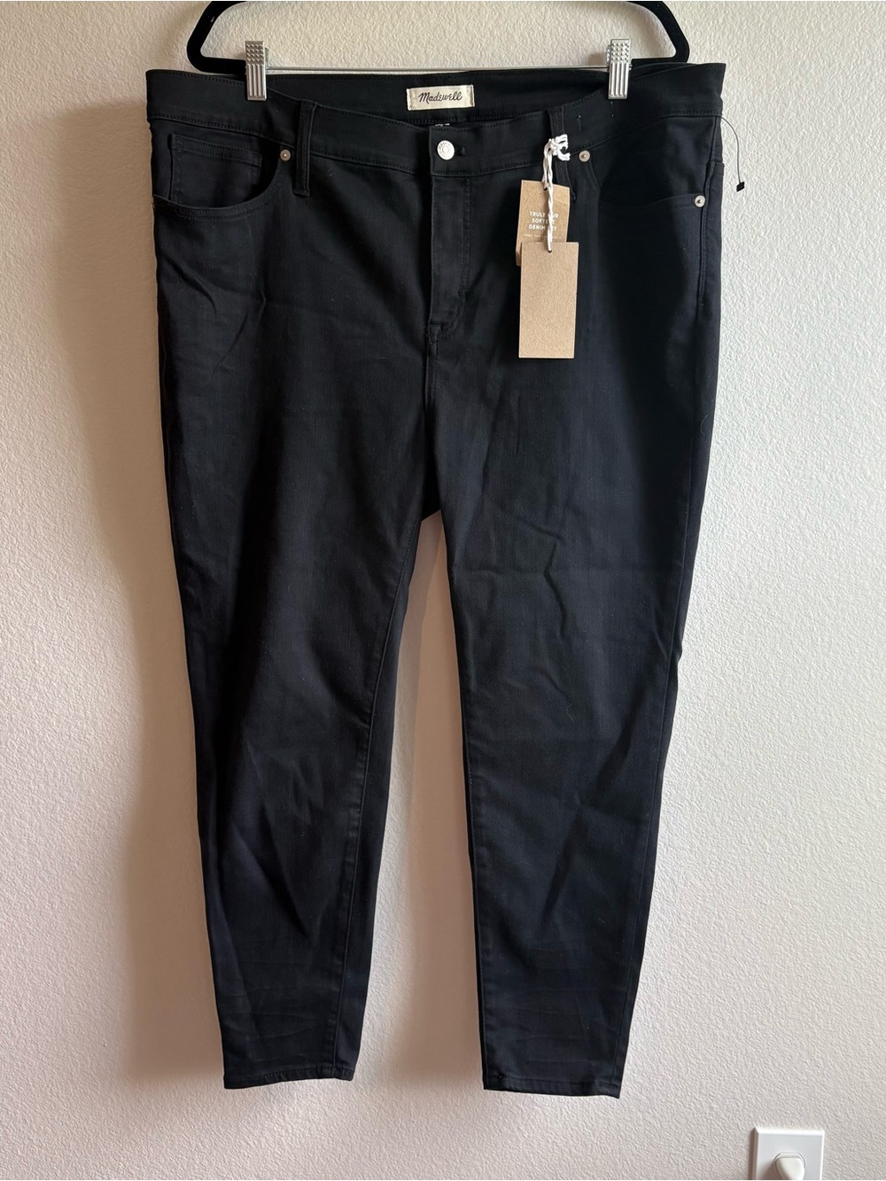 Madewell Black High Rise Skinny Jeans